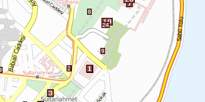 Hagia Irene Istanbul Stadtplan
